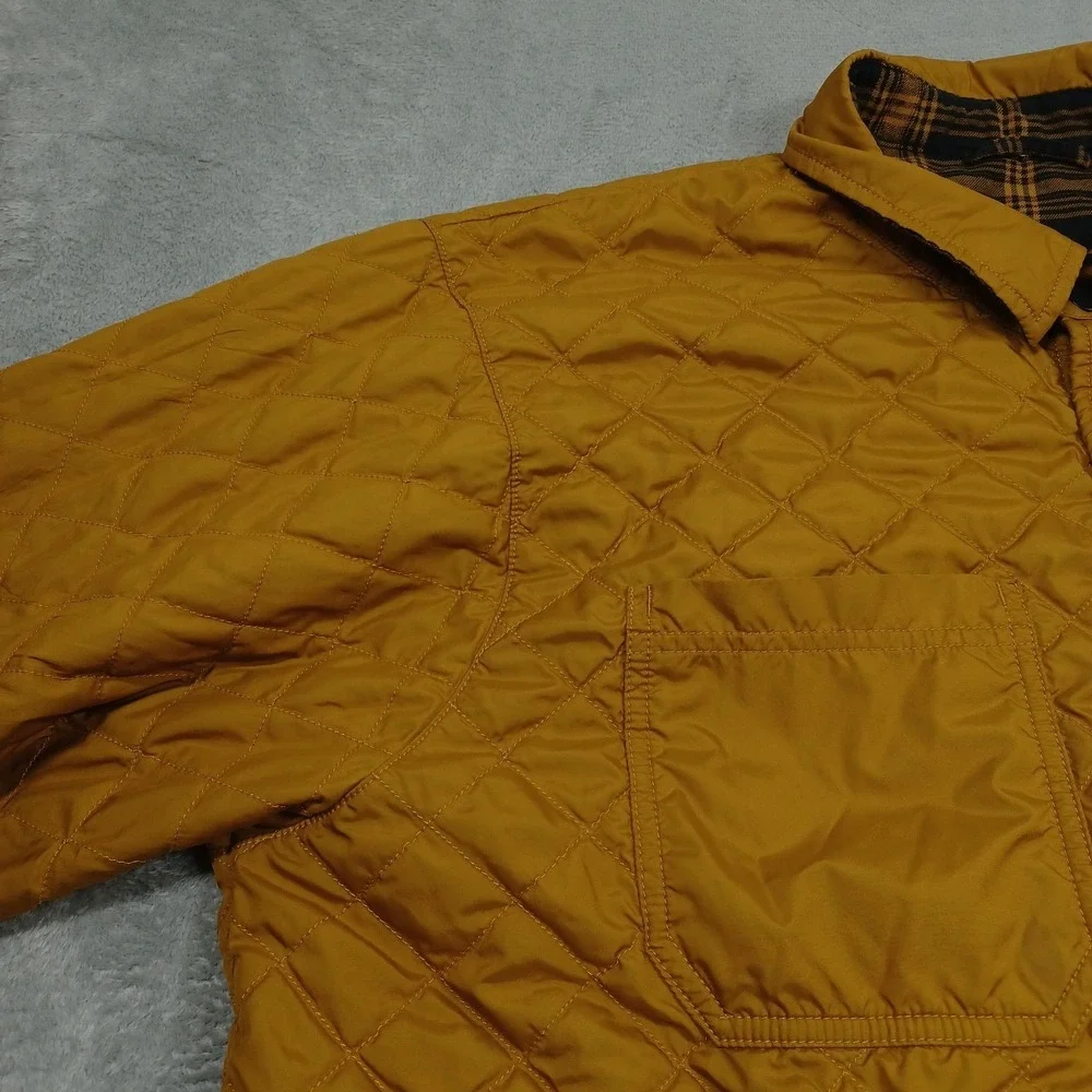 North Face Shacket Mens XL Black Plaid Reversible‎ Snap Lightweight Pockets